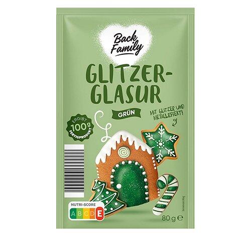 BACK FAMILY Glaçage scintillant, vert