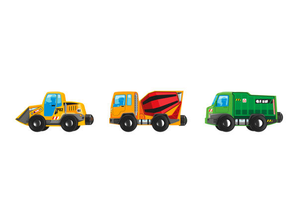 Playtive Wooden Vehicle Set - 3 Piece Set
