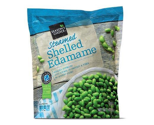 Season's Choice 
 Steamable Edamame or Shelled Edamame