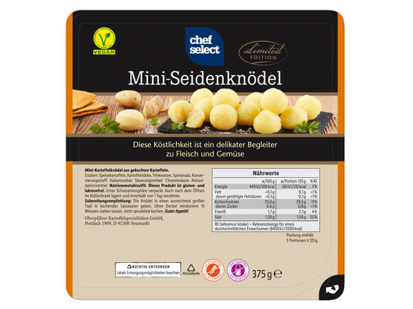 Mini Seiden- oder Semmelknödel