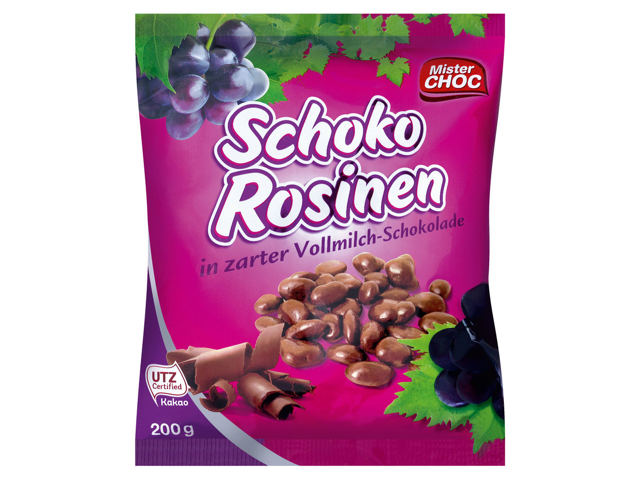 MISTER CHOC Rosinen in Vollmilchschokolade