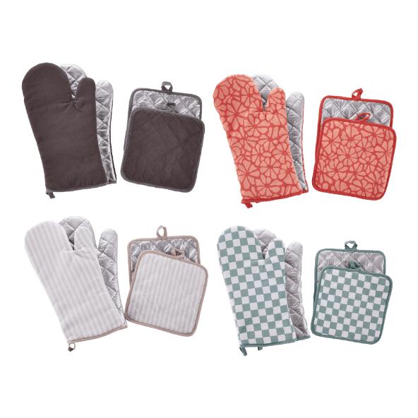 CROFTON(R) 				Topflappen und Topfhandschuhe, 4 St.