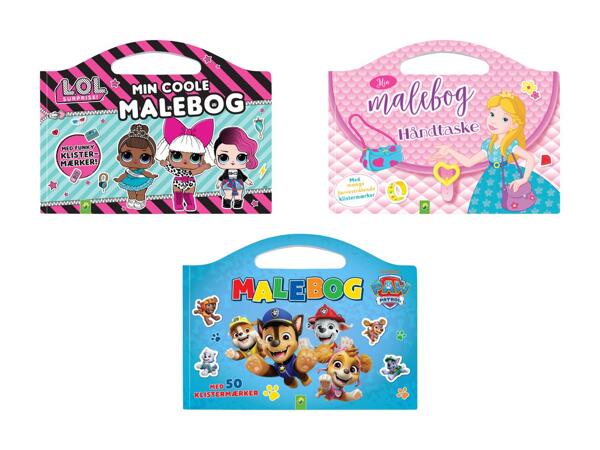 Malebog med klistermærker