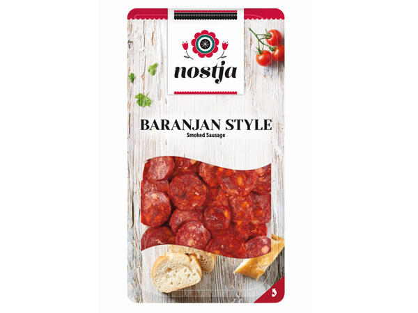 Baranjska Wurst-Aufschnitt