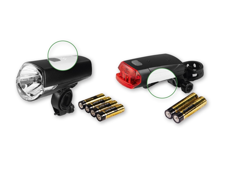 Crivit(R) LED Bike Light Set