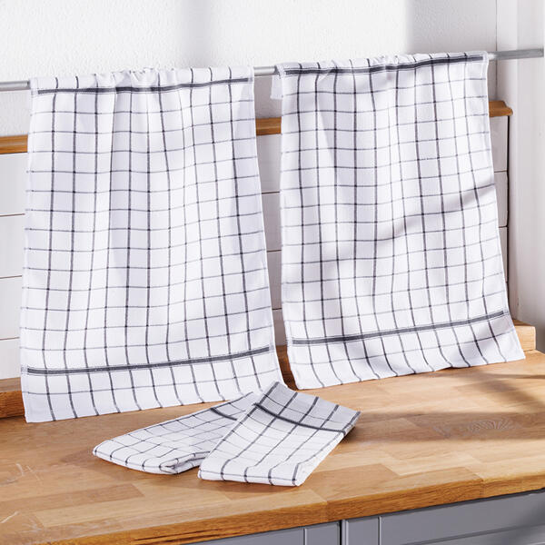 Geschirrtücher "Baumwoll-Touch" 4er-Pack