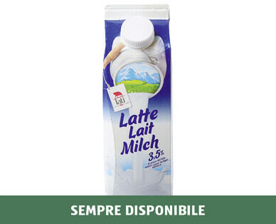 LATTE INTERO PASTORIZZATO TICINESE 3,5% DI GRASSI