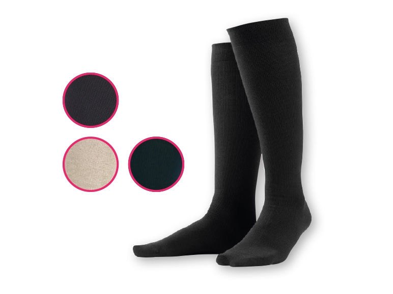 Sensiplast(R) Unisex Knee High Support Stockings with Compression Zones