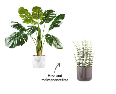 Assorted Faux Plants