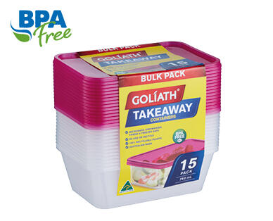 Takeaway Containers 15pk