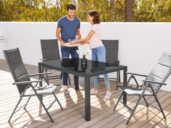Aluminium-Gartentisch