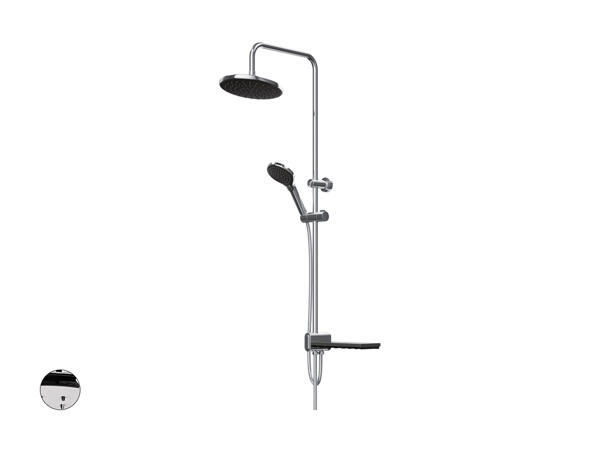 Set de douche avec support à savon latéral
