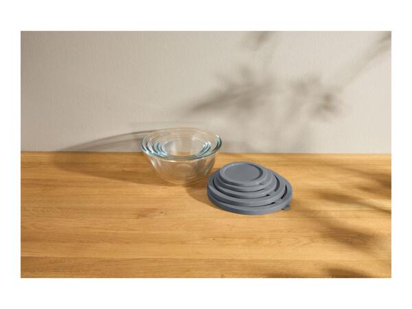 Silvercrest Grey Glass Bowl Set - 5 Pieces