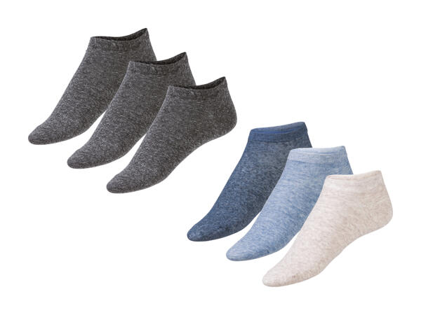 Socquettes en lin, 3 paires