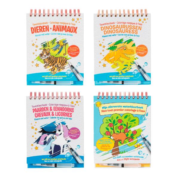 Carnet de coloriage à l'eau