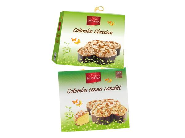 Classic Colomba or Colomba without candied Fruit