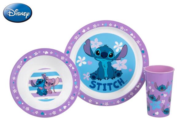 Disney Stitch Purple Tableware Set - 3 Piece Set