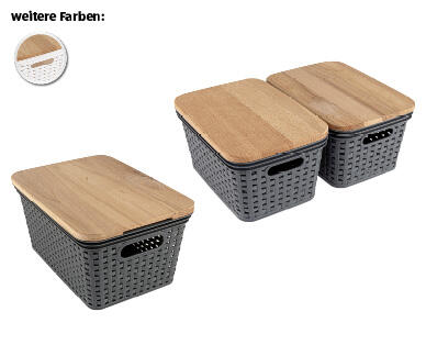 EASY HOME(R) RATTAN-AUFBEWAHRUNGSKÖRBE
