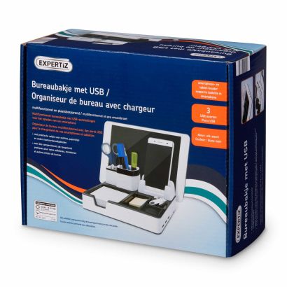 Organisateur de bureau avec port USB