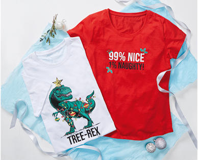 Adult's Christmas Tees or Singlets