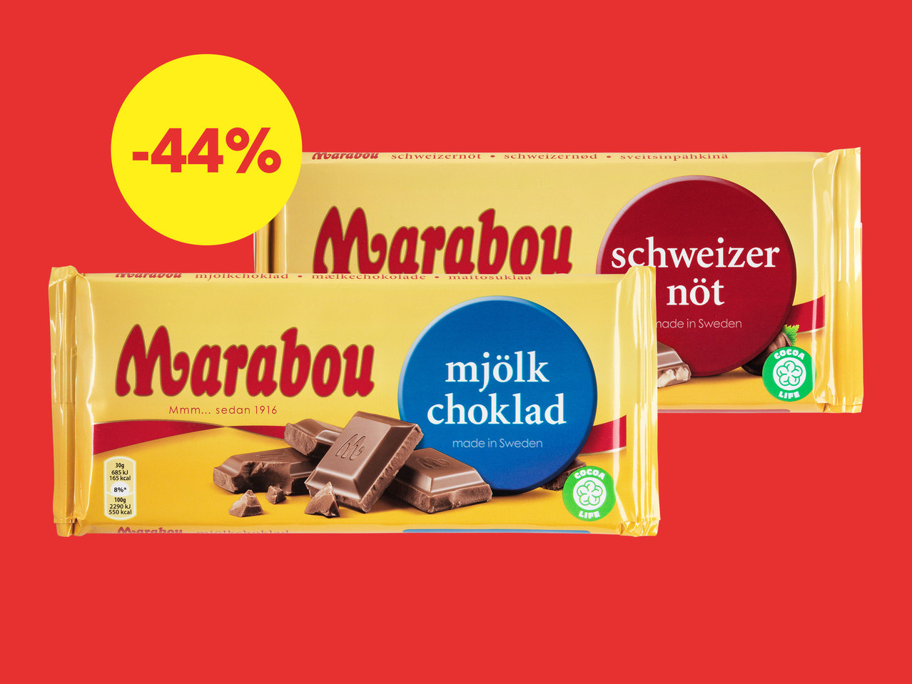 MJÖLKCHOKLAD & SCHWEIZERNÖT