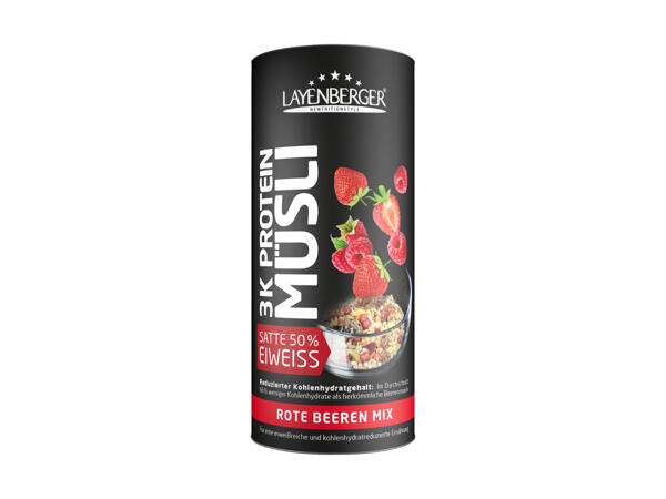 Muesli protéiné au mélange de fruits rouges 3K Layenberger