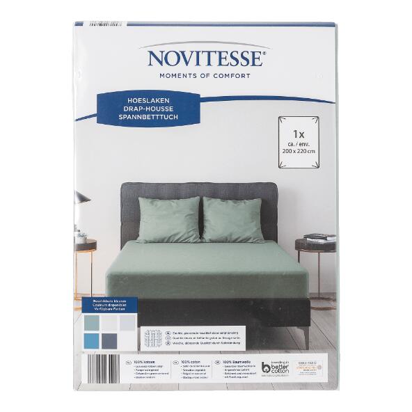 NOVITESSE(R) Satijnen hoeslaken XXL, 2 pers.