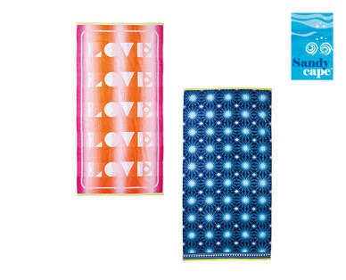 Velour Jacquard Beach Towel