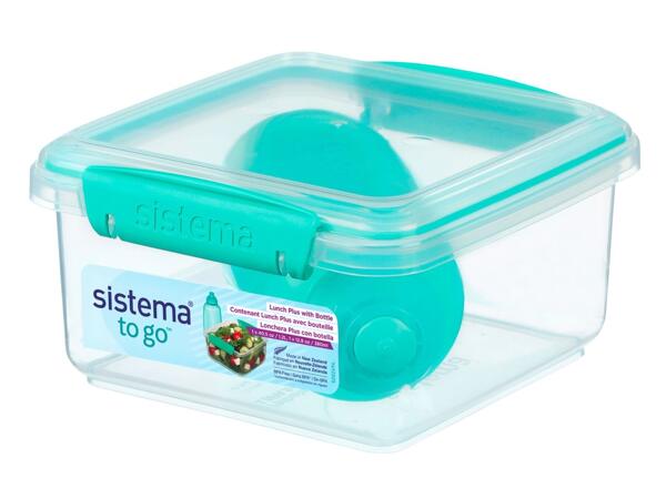 Lunch box, lunch box with bottle or bottles, 2 pieces