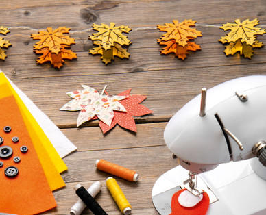 Herbstliche LED-Girlande