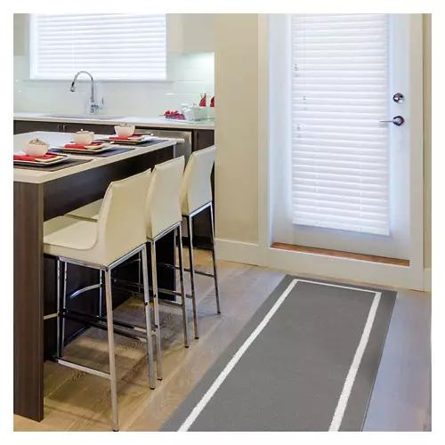24" x 72" Spring Utility Runner - Gray Border