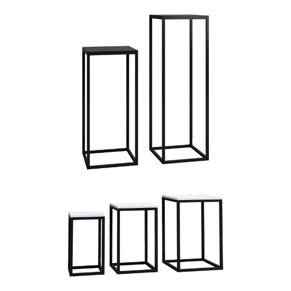 HOME CREATION(R) 				Ensemble de tables métalliques pour plantes