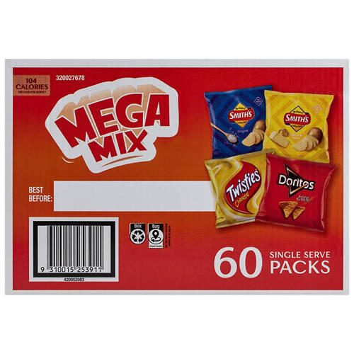 Mega Mix Chips 60 Pack 1.14kg
