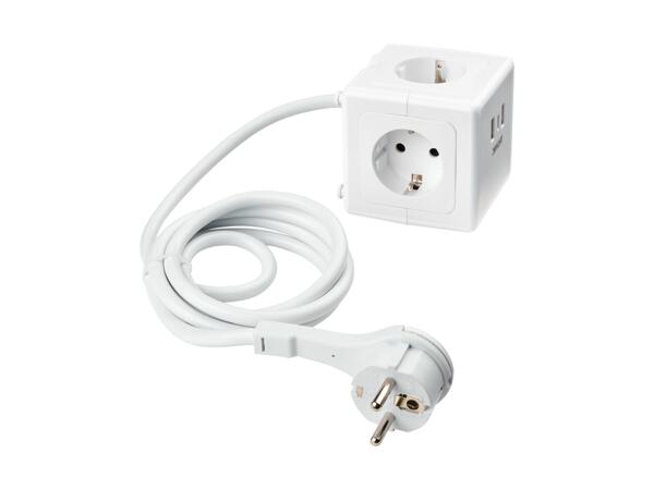 TRONIC(R) Stikdåseterning med USB-porte
