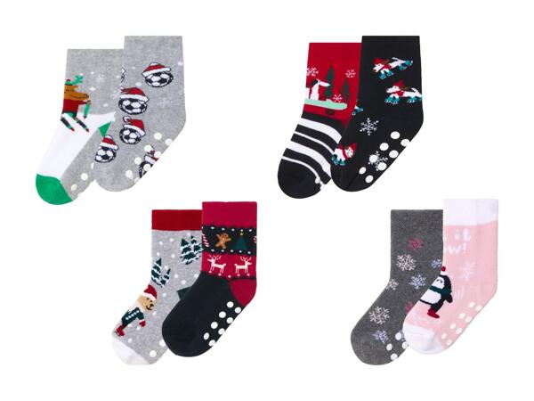 Chaussettes thermorégulatrices pour enfant, pack de 2
