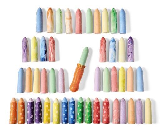 Bee Happy 
 6-Pack Bubble Wands or 48-Piece Chalk
