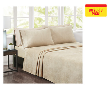 Huntington Home Velvet Plush Sheet Set