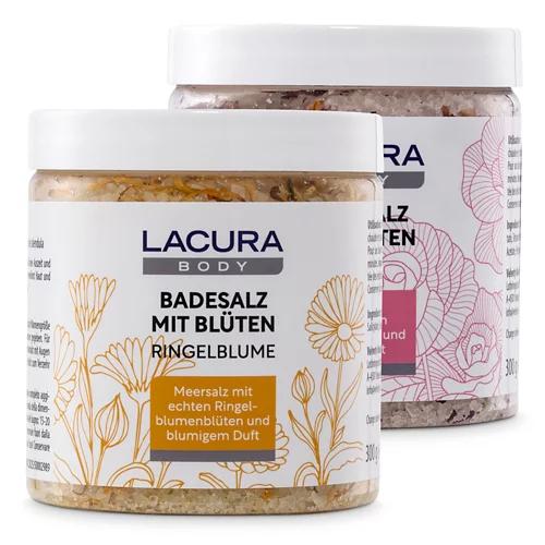 LACURA Badesalz mit Blüten