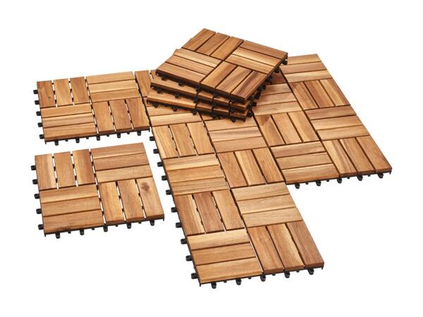 Dalles en bois, set de 10