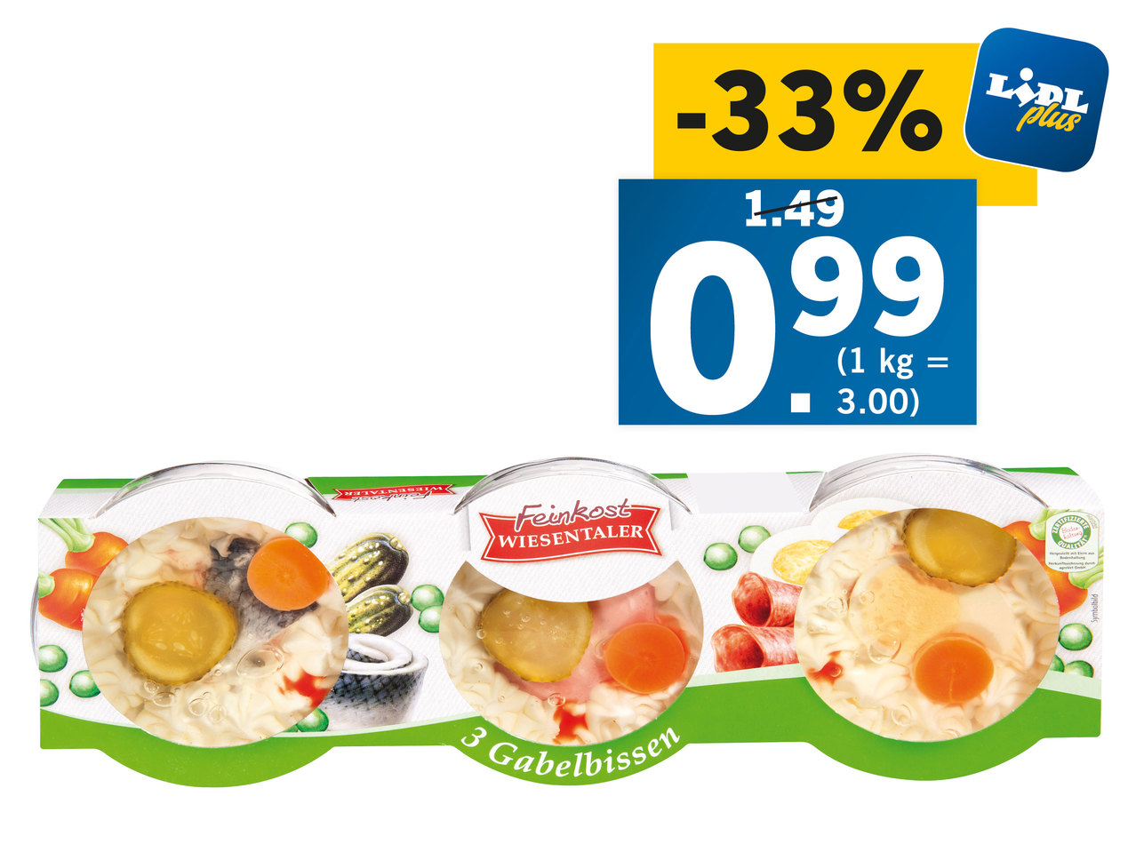 FEINKOST WIESENTALER Gabelbissen 3er