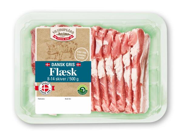 Dansk flæsk i skiver, middags- eller nakke­koteletter