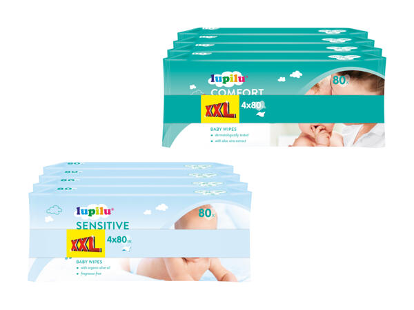 Lingettes humides pour bébé