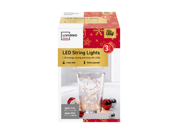 LIVARNO HOME(R) Lyskæde med 20 LED'er