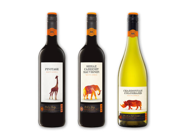 Pinotage, Shiraz Cabernet Sauvignon eller Chardonnay Colombard