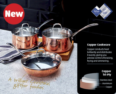Tri-Ply Copper Pans