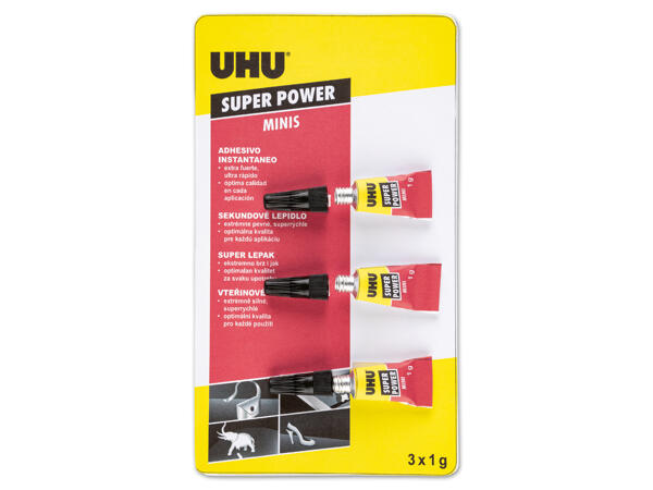 Uhu(R) Sekundenkleber, 3x 1 g