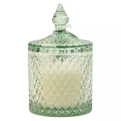 Glass Lid Luxury Candle - White Cedar & Sage, 12 oz