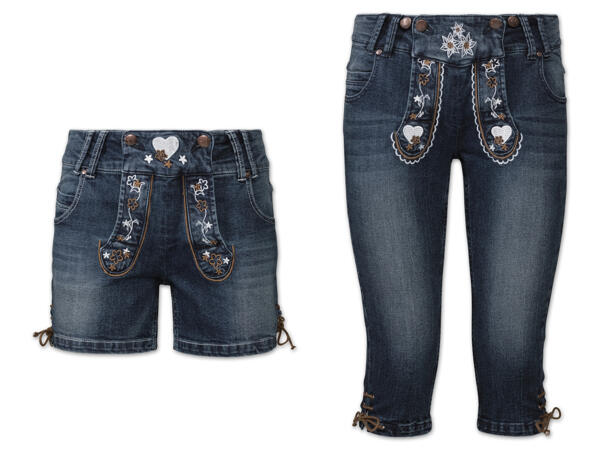 Damen Trachten-Jeans-Capri/-Shorts