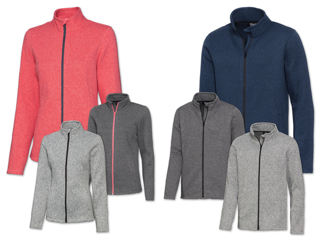 CRIVIT(R) Damen/Herren Strickfleecejacke1