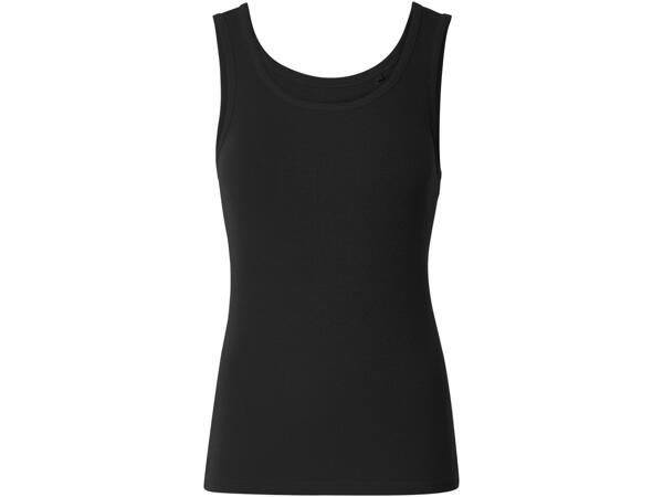 Ribbad topp, 2-pack